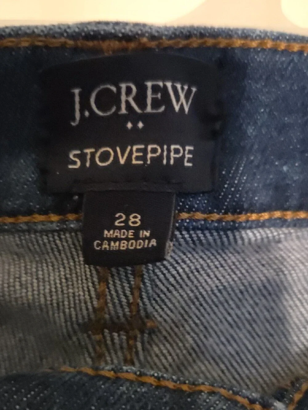 J Crew Stovepipe Woman's Dark Blue Straight-Leg Jeans